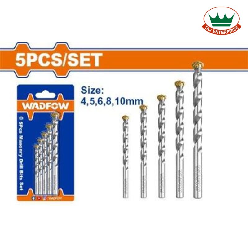 5 Pcs Masonry Drill Bits Set