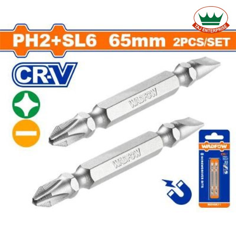 Screwdriver Bits PH2+SL6.0, 65mm