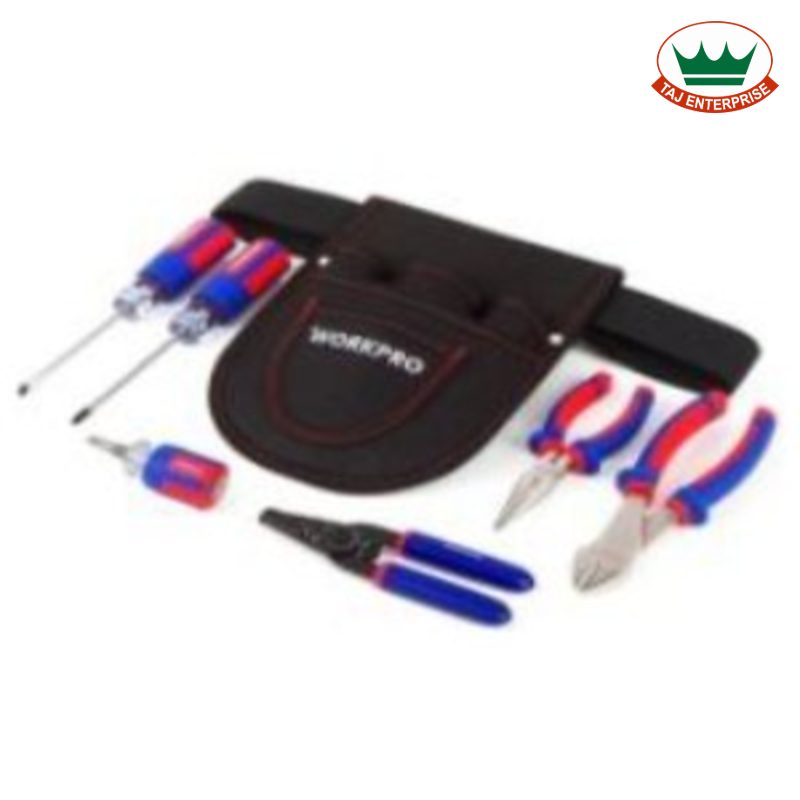 7 Pc Electrician's Tool Set with Pouch