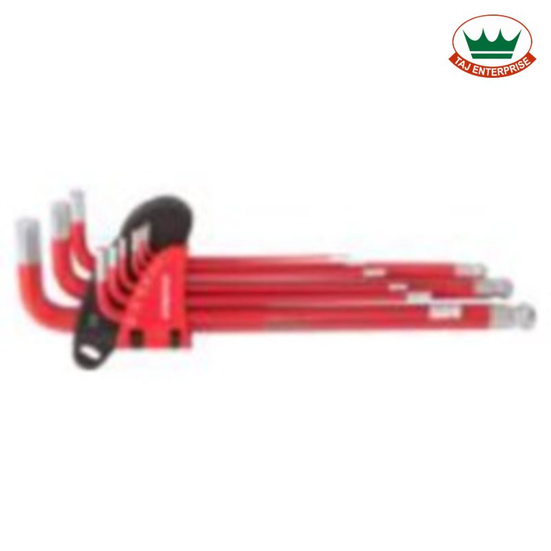 9pc Long Arm Ball Point Key Set 1.5mm to 10mm (Metric)